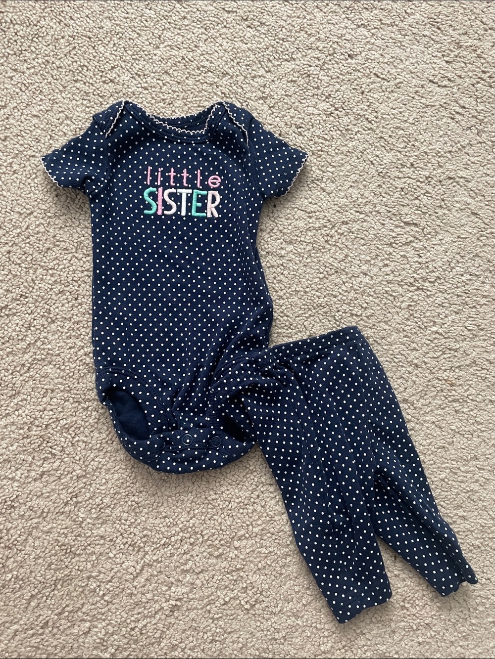 “Little Sister” matching newborn set